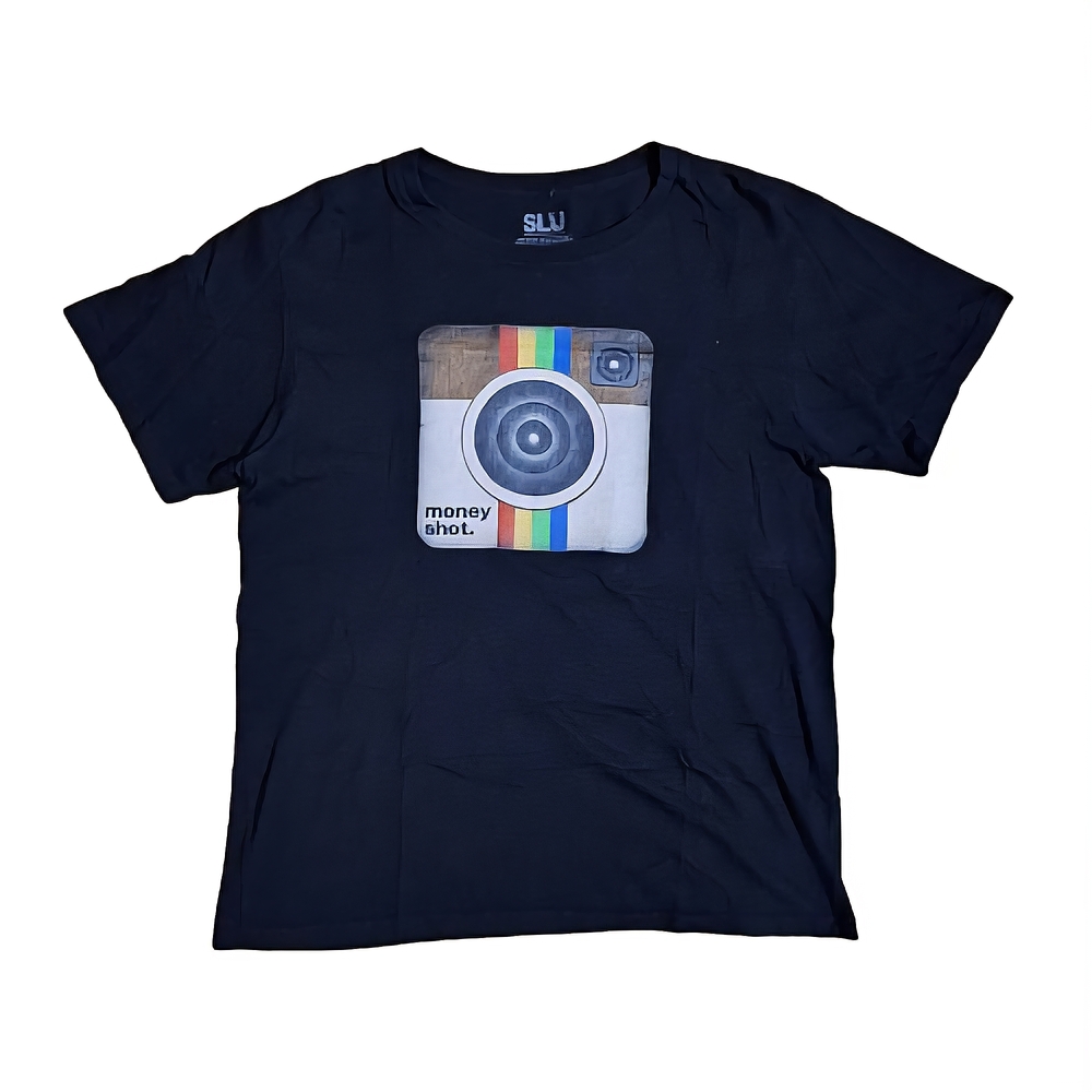 Black Instagram Graphic T-Shirt Small